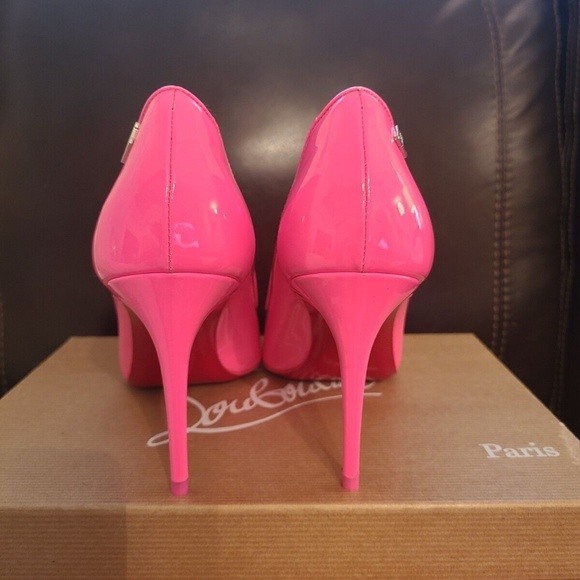New Christian Louboutin Sporty Kate 85, Hot Pink Poupidou, 38.5 Valentine's Day - Picture 5 of 6